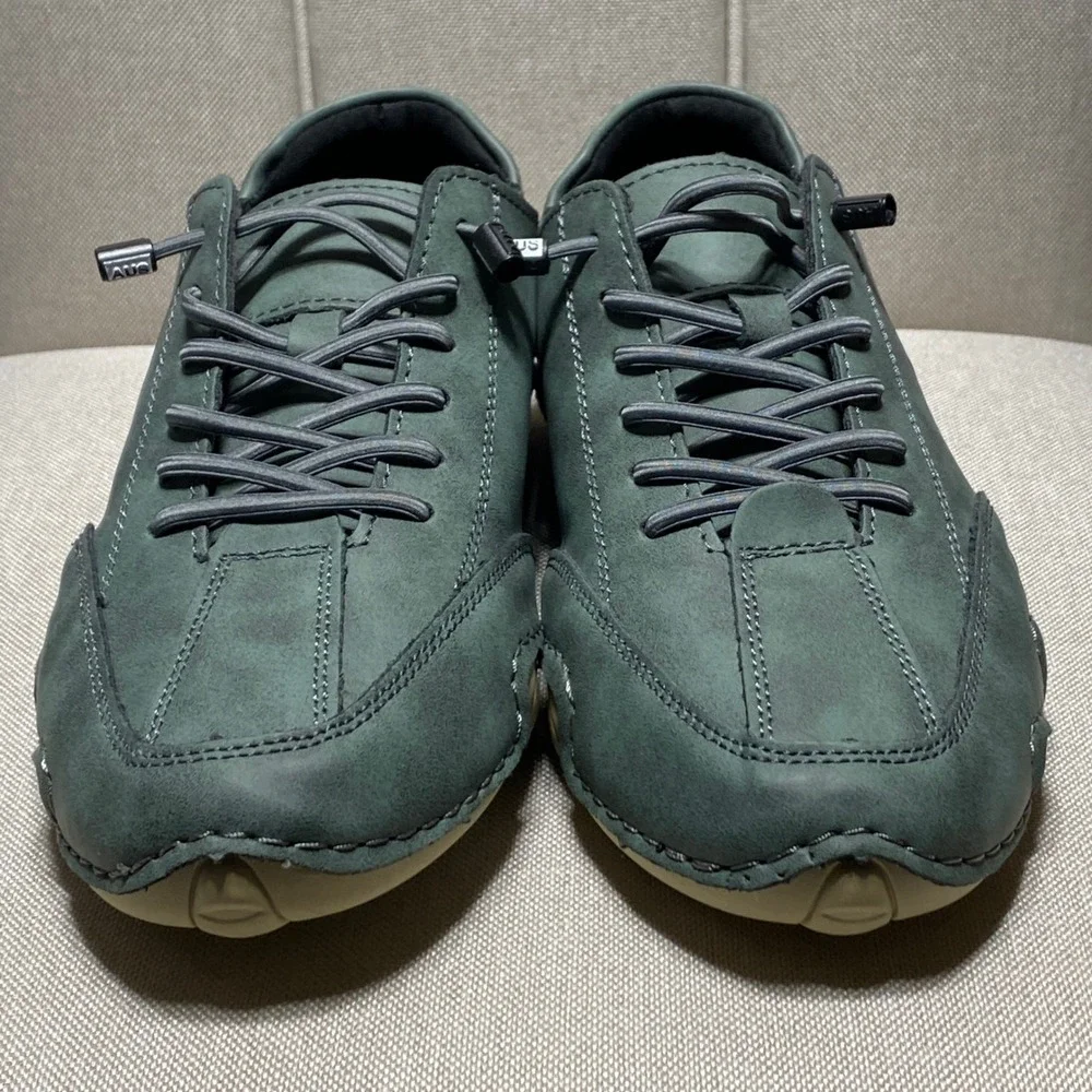 Dbeck AUS Green Leather Barefoot Minimalist‎ Walking Shoes Size 39 Mens Womens